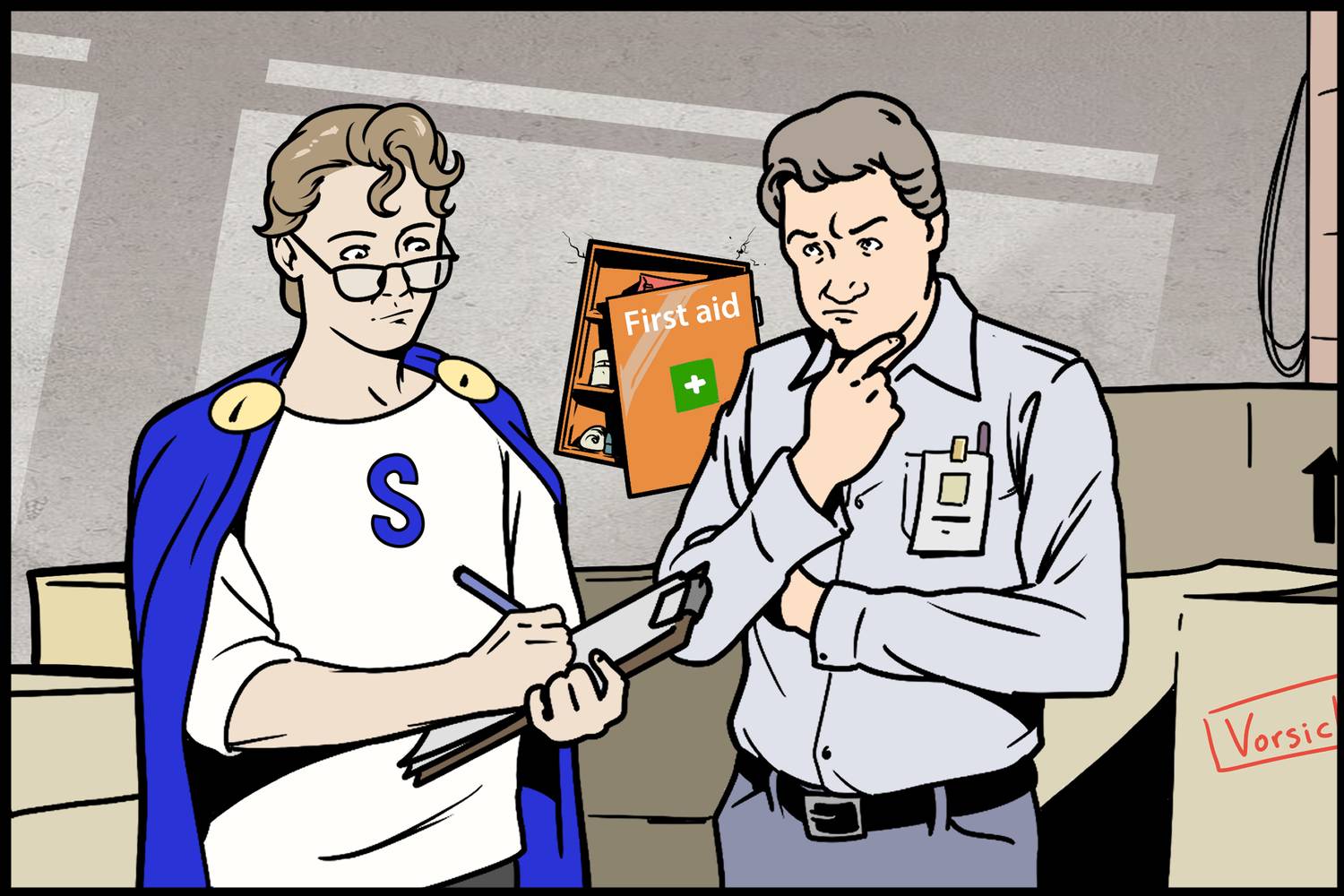 Eine Mängelliste wird abgearbeitet